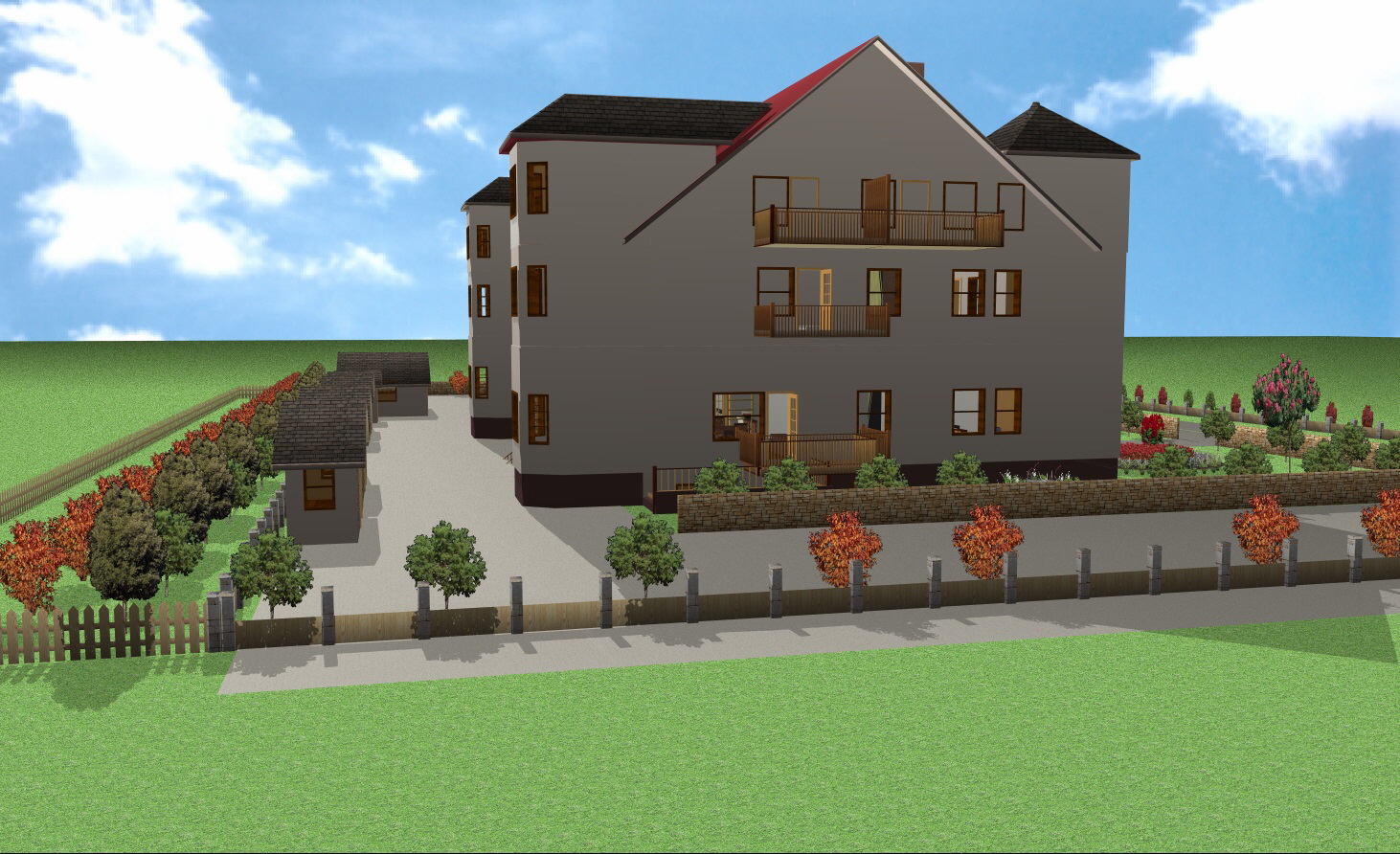 BUNGALOW`s  auf der Tiefgarage  NORDEN  2024