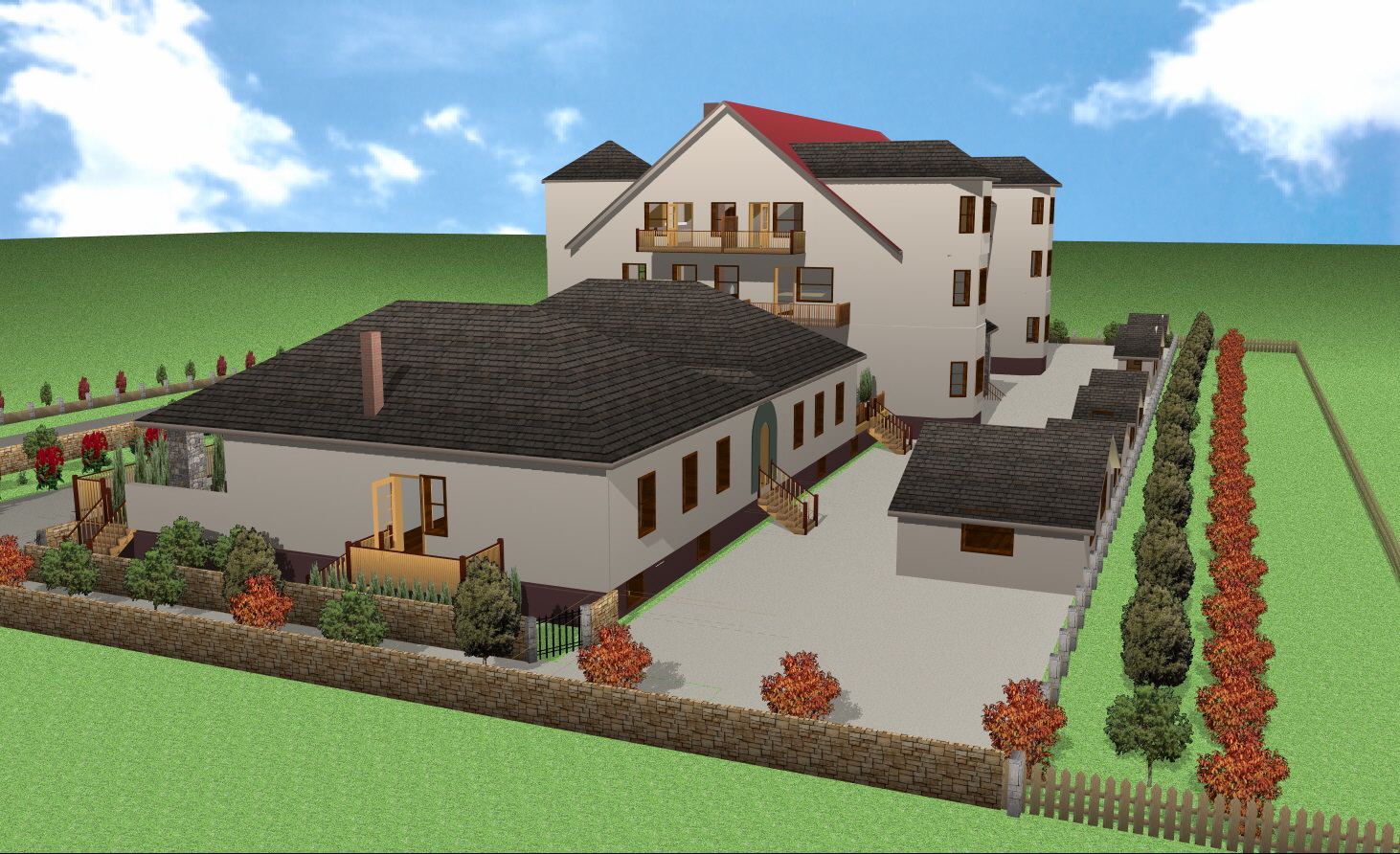 BUNGALOW`s  auf der Tiefgarage  SÜD-OST  2024
